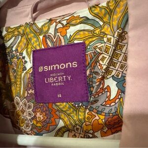 Simons Pink Blazer with Liberty Fabric